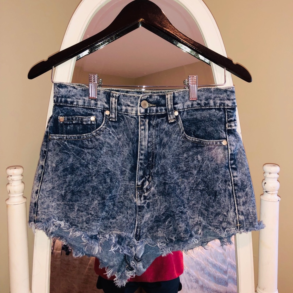 Forever21 Acid Wash Jean Shorts